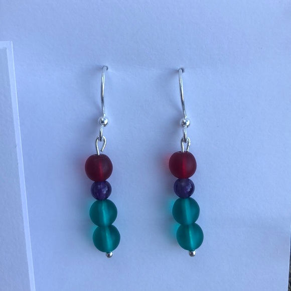 HP Handmade Little Mermaid Earrings Set of 3 Pairs - Picture 3 of 5